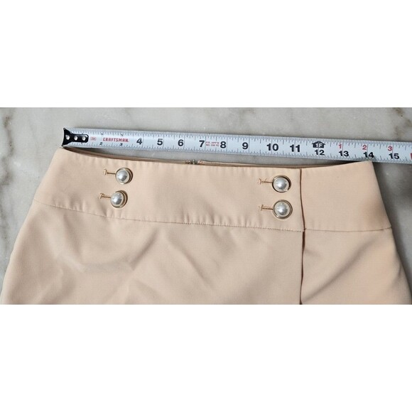 Calvin Klein Beige Pencil Skirt Size 2 | Faux Wrap Front | Office Career Wear - Picture 5 of 10